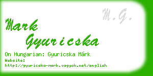 mark gyuricska business card